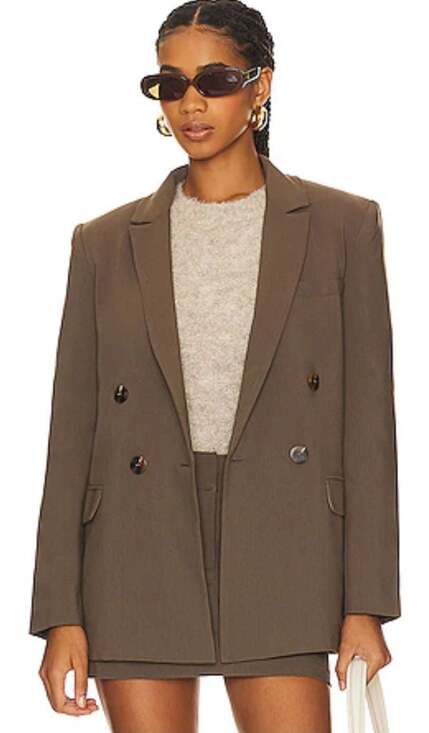 ASTR the Label Milani Blazer in Mushroom, Sz M - Picture 1 of 8